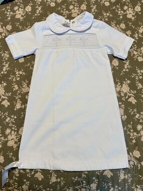 MSC Kids' White Smocked Cross Gown